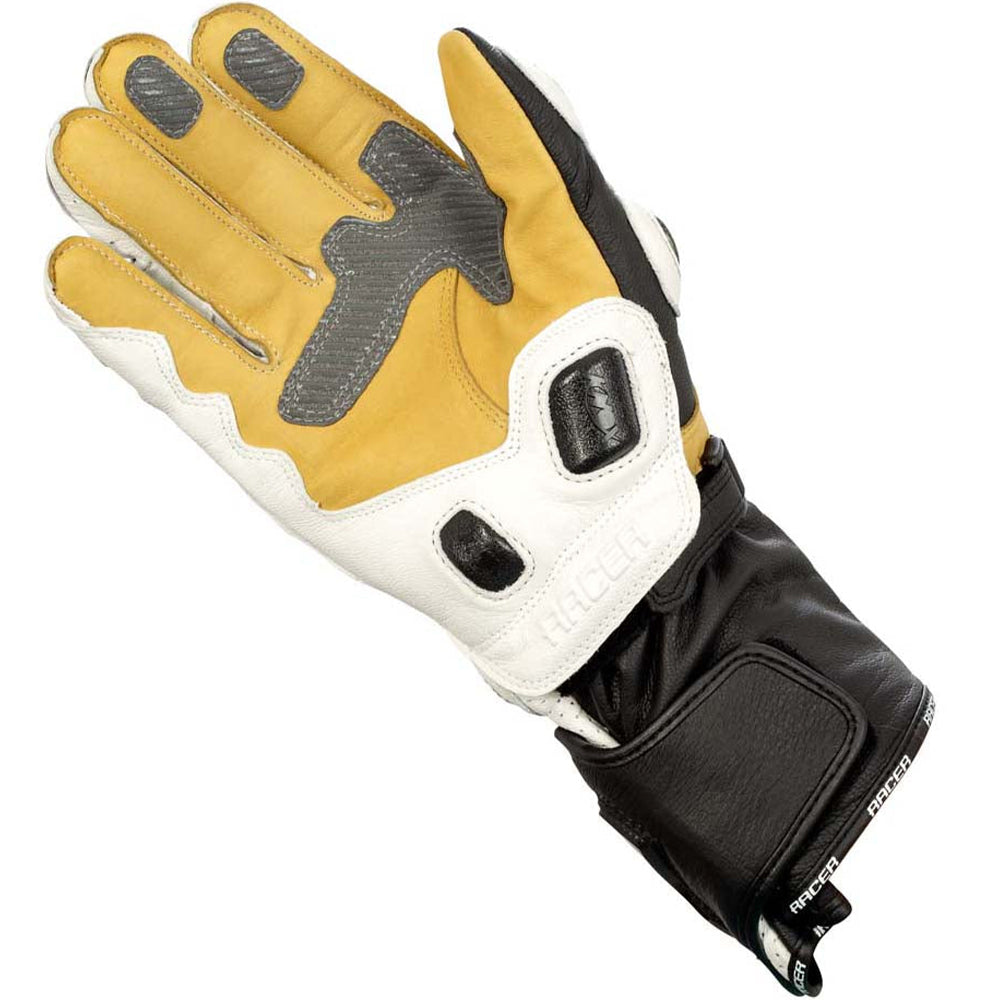 handschuhe racer Racer High Racer Gloves, White/black, Small Street Gloves