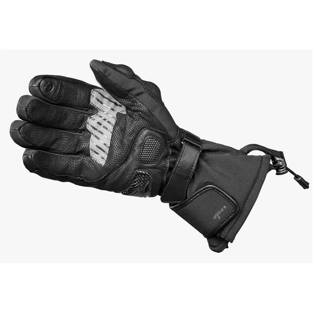 Men's Motorcycle Gloves Cold Weather Protective Motorbike Leather Glove  Black Medium 